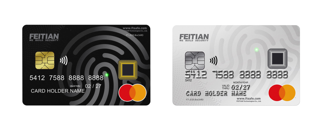 Mastercard Certified FEITIAN FT-JCOS BioCARD
