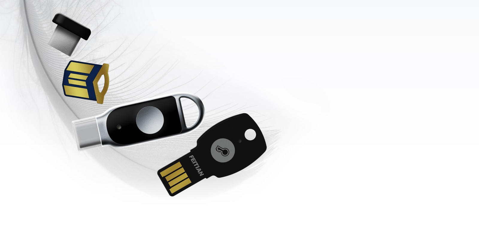 ePass FIDO® Security Key adapts itself to your requirements. No matter metallic, extremely compact, water proof, touch button or even customized casing with your design. FEITIAN is able to provide various casings for ePass FIDO® Security Key to fit the different requirements from customers.